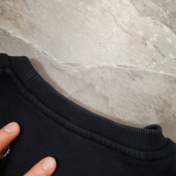 Kenzo Black Long Sleeves Crewneck Sweater with Printed Details. Embroidered. S. - Picture 13 of 13